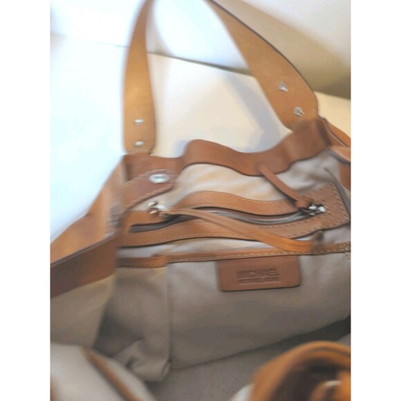 MICHAEL KORS Astor Uptown Studded Satchel Purse Hand Bag Shoulder Tote Leather - Picture 6 of 10